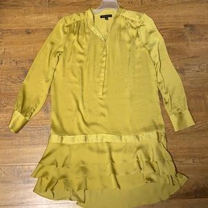 Gold Banana Republic drop waist dress